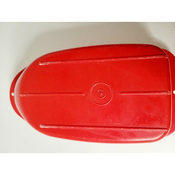 Vintage Tupperware Play Boat Toy‎ with Captain, Flag & Floats - Picture 3 of 4